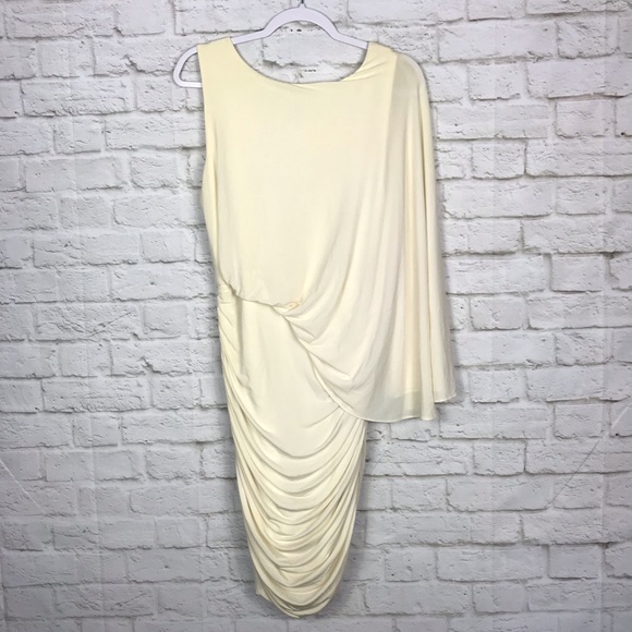 BCBGMAXAZRIA Venus Gardenia Draped Cocktail Dress - Picture 5 of 7